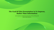 Cool Backgrounds Green Presentation Template Slide