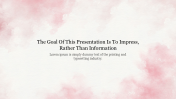 Light Pink Watercolor Background Presentation Template