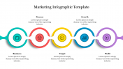 Best Marketing Infographic Template With Circle design