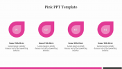 Petal Shapes Pink PPT Template For Presentation