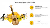 Attractive Music PowerPoint Presentation Template Slide