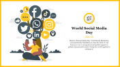 Attractive World Social Media Day PowerPoint Template