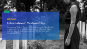International Widows Day PowerPoint Presentation Template
