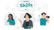Attractive World Youth Skills Day PowerPoint Template