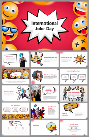 International Joke Day PowerPoint and Google Slides Themes