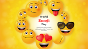 Attractive World Emoji Day PowerPoint Template Slide