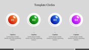 Amazing Template Circles Presentation For Your Use