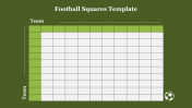 The Best Football Squares Template PPT and Google Slides