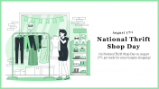 National Thrift Shop Day PowerPoint And Google Slides Themes
