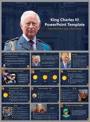King Charles III PowerPoint and Google Slides Template 