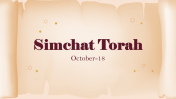 Simchat Torah PowerPoint and Google Slides Themes