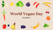 Creative World Vegan Day PowerPoint Slides For Presentation