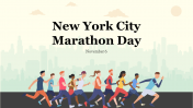 Innovative New York City Marathon Day PowerPoint Slides