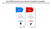 Incredible Business PowerPoint Templates With Two Nodes