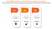 Amazing Business PowerPoint Templates In Orange Color
