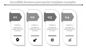 Best Business PowerPoint Templates In Grey Color Slide