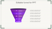 Editable Funnel for PPT Background Slides Presentation