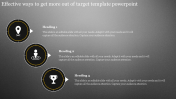 Target Template PowerPoint With Black Background