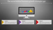 Business Growth Strategies PPT Templates - Three Nodes