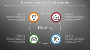 Buy PowerPoint Cycle Template With Dark Background