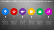 Marketing Strategy Template PPT With Grey Background	