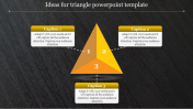 Triangle PowerPoint Template in Dark Theme