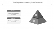 Use Triangle PowerPoint Template In Grey Color Slide