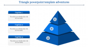 Best Triangles PowerPoint Template With Three Nodes