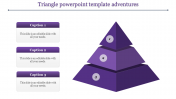 Amazing Triangle Segments With Three Nodes Slide Design