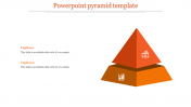 Incredible PowerPoint Pyramid Template In Orange Color