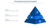Stunning PowerPoint Pyramid Template With Three Nodes