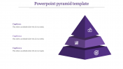 Best PowerPoint Pyramid Template In Purple Color Slide
