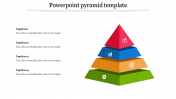 Use PowerPoint Pyramid Template In Multicolor Slide