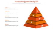 Stunning PowerPoint Pyramid Template In Orange Color