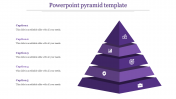 Affordable PowerPoint Pyramid Template In Purple Color