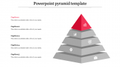 PowerPoint Pyramid Template with Multiple Stages PPT