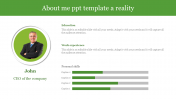 Professional About Me PPT Template