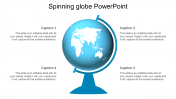 Winsome Spinning Globe PowerPoint Presentation For You