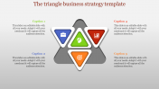 Editable Business Strategy Template With Triangles