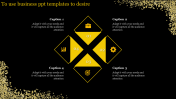  Business PPT templates For Presentation - golden diamonds