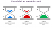 Clock powerpoint template - sand clock model