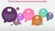 Bubble Slide PowerPoint Template - Social Media Theme