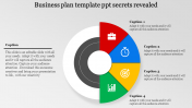 business plan template powerpoint with multi-shapes