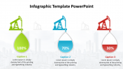 Infographic Powerpoint Template - Oil factory