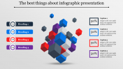 Amazing Infographic Presentation Slide Template-4 Node