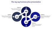 Affordable Business Plan Presentation Template-4 Node