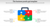 Multicolor Puzzle PowerPoint Template Presentation Design