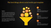 Our Predesigned Social Media PowerPoint Template-Three Node