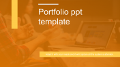 Portfolio PowerPoint Template Presentation and Google Slides