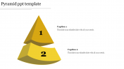 Best Pyramid PPT Template In Yellow Color Slide Design
